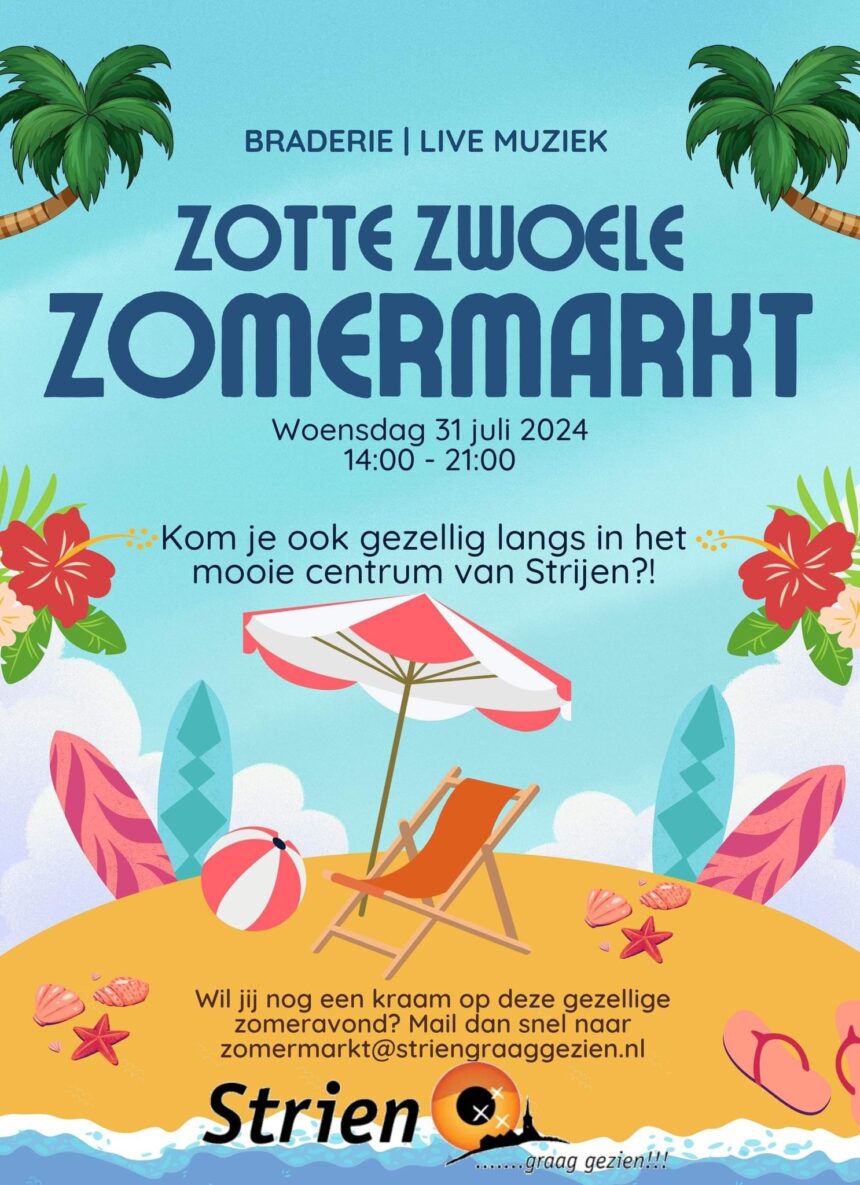 Woensdag Juli Zomermarkt In Strijen Hoeksche Waard Nieuws