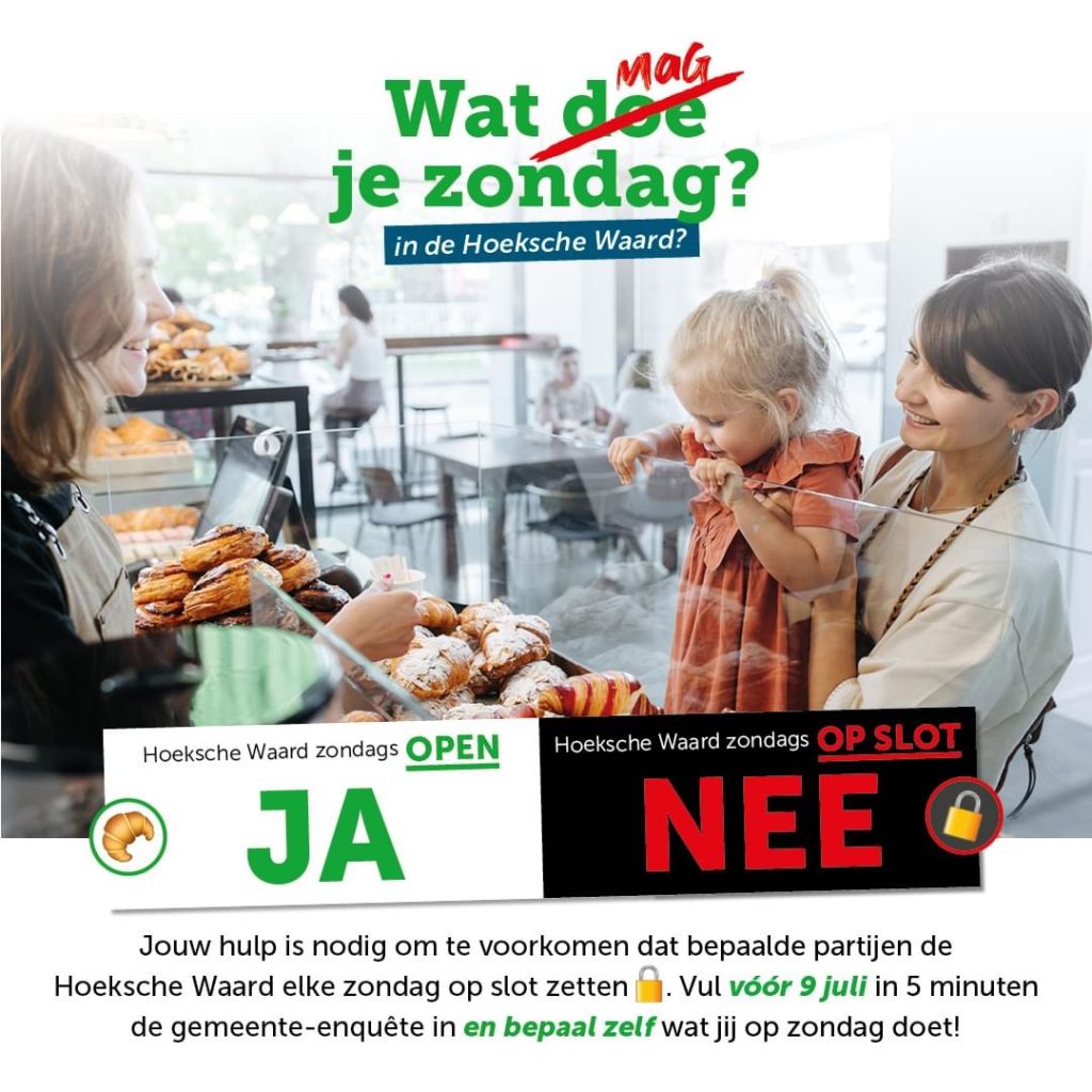 Wat Mag Je Zondag? Ondernemers Hoeksche Waard Starten Eigen Campagne ...