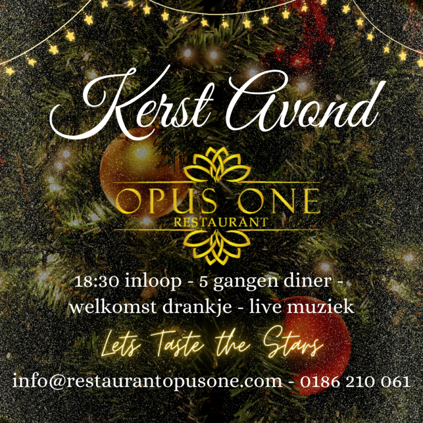 Kom Op Kerstavond Genieten Van De Feestelijke Kerstsfeer Bij Restaurant