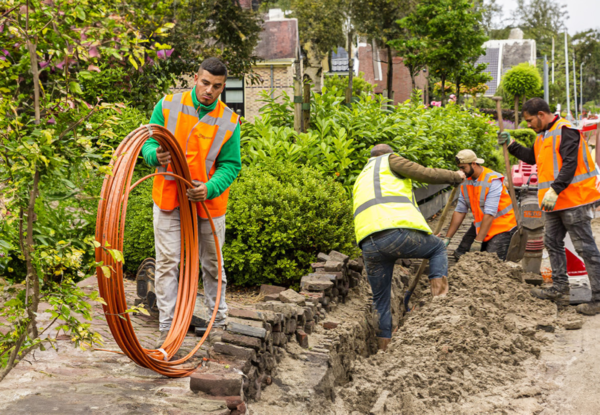 Naast Open Dutch Fiber start Glaspoort nu ook met aanleg van glasvezel in de Hoeksche Waard